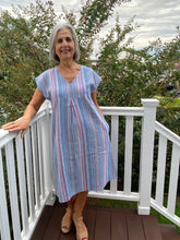 SUNSHINE - Frankie Dress - Linen Stripe