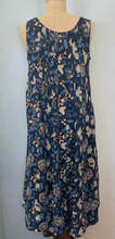 Long Tulsi Dress - Indigo Floral