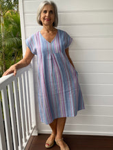 SUNSHINE - Frankie Dress - Linen Stripe