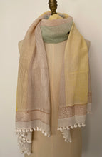 Pom Pom Scarf - Cotton/Silk