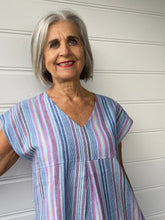 SUNSHINE - Frankie Dress - Linen Stripe