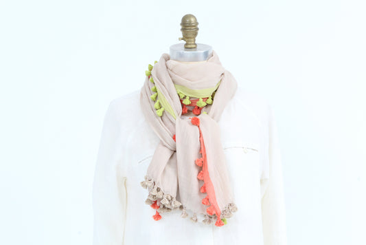 Scarf - Cotton Tassel