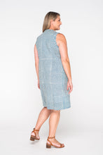 Flower Dress - Teal Dot