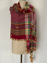 SCARF - COTTON -  MADRAS CHECK