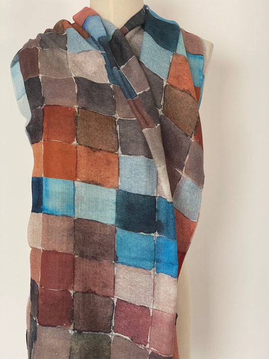 SCARF - PAINTBOX - Wool Silk Mix