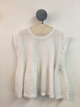 DVE - Rima Top - White Linen or Blue Stripe