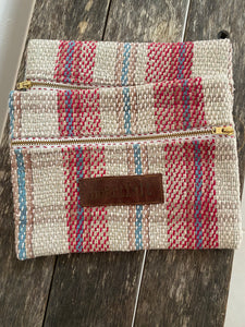 Kantha small zipped pouch