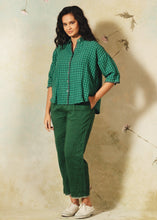 DVE - Padmini Shirt - Emerald check linen