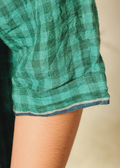 DVE - Padmini Shirt - Emerald check linen