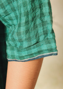 DVE - Padmini Shirt - Emerald check linen
