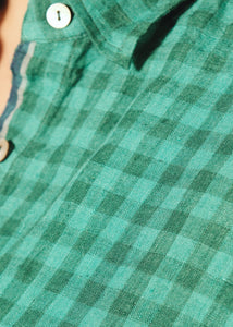 DVE - Padmini Shirt - Emerald check linen