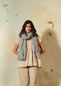 DVE - Linen Check Scarf