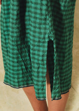 DVE - Arpana Dress -  Emerald Gingham Linen