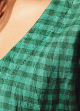 DVE - Arpana Dress -  Emerald Gingham Linen