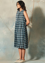 DVE - Pritti Dress - Indigo Check Cotton