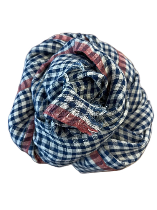 DVE - Linen Check Scarf