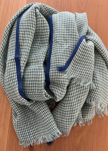 DVE - Linen Check Scarf