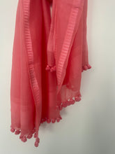 Pom Pom Scarf - Cotton/Silk