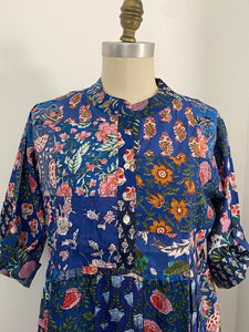 BOHO - Patchwork Dress - Block Print Floral