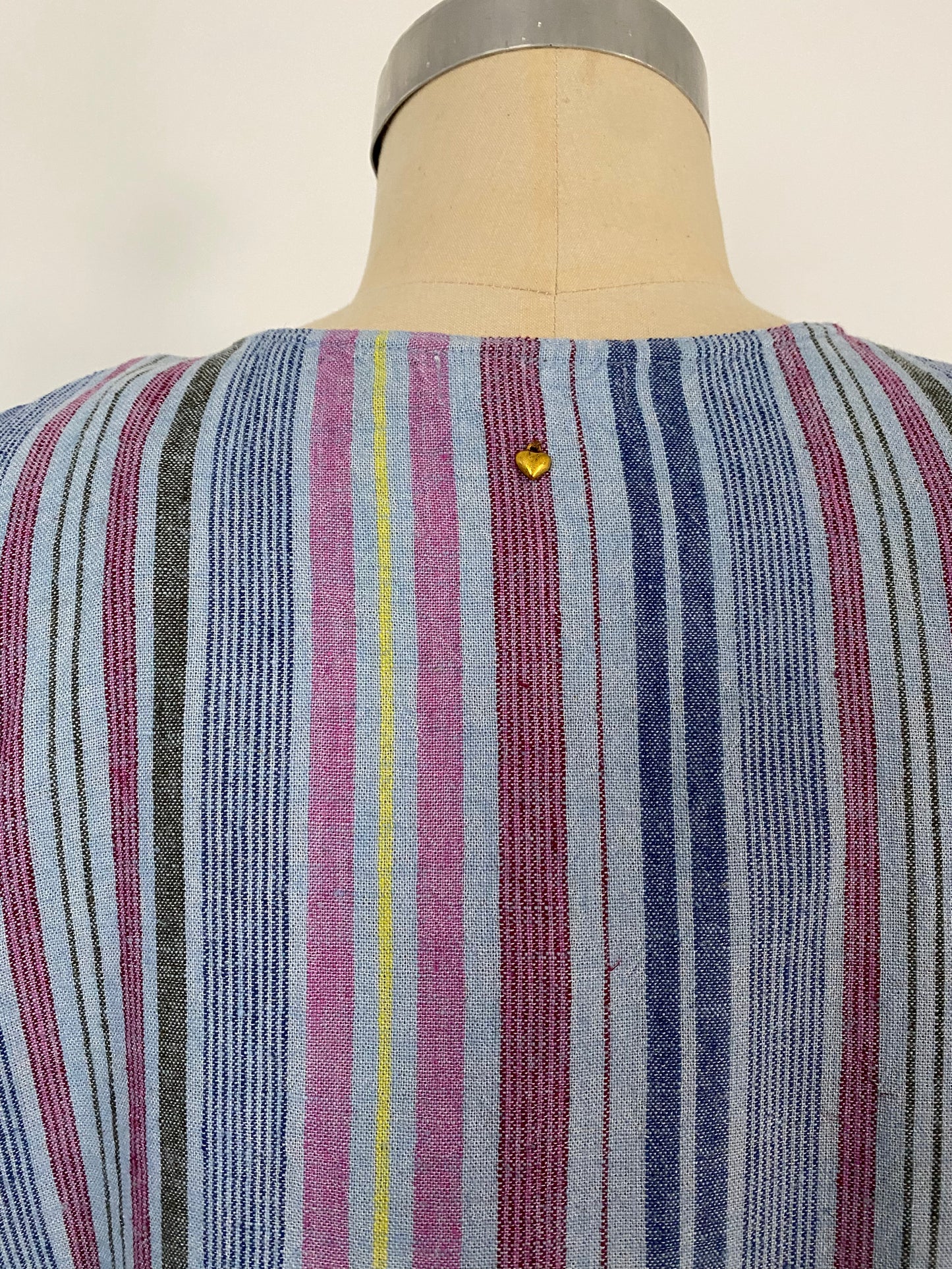 SUNSHINE - Frankie Dress - Linen Stripe