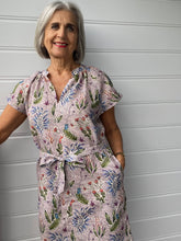 SUNSHINE - Pippa Dress - Botanical Print Linen