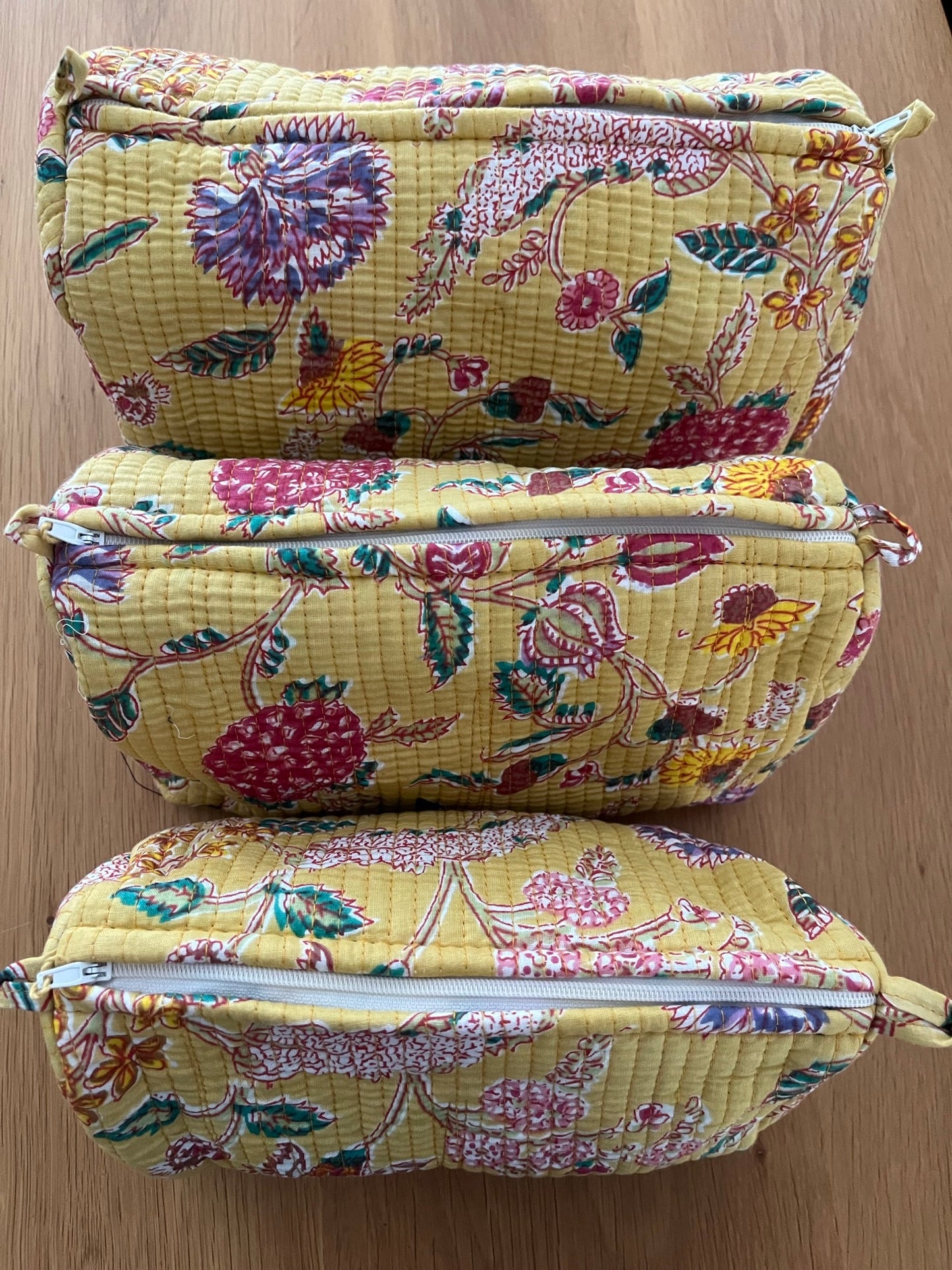 Cotton Wash Bag set of 3