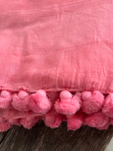 Pom Pom Scarf - Cotton/Silk