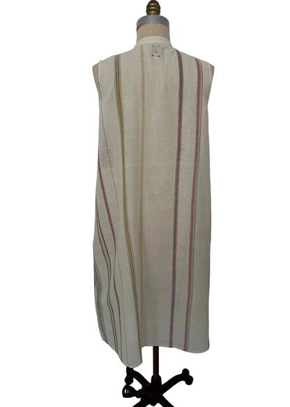 DVE - PRITTI Dress - Ecru Multi Stripe Cotton