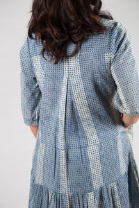 Betty Dress - Indigo Floral