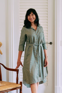 S&G  SHIRT DRESS - Linen