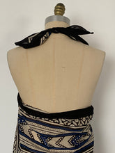 Sarong - Black Ecru and Blue