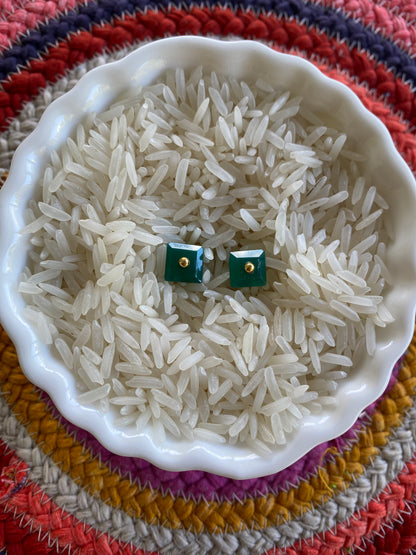 GEM STONE - SQUARE STUDS
