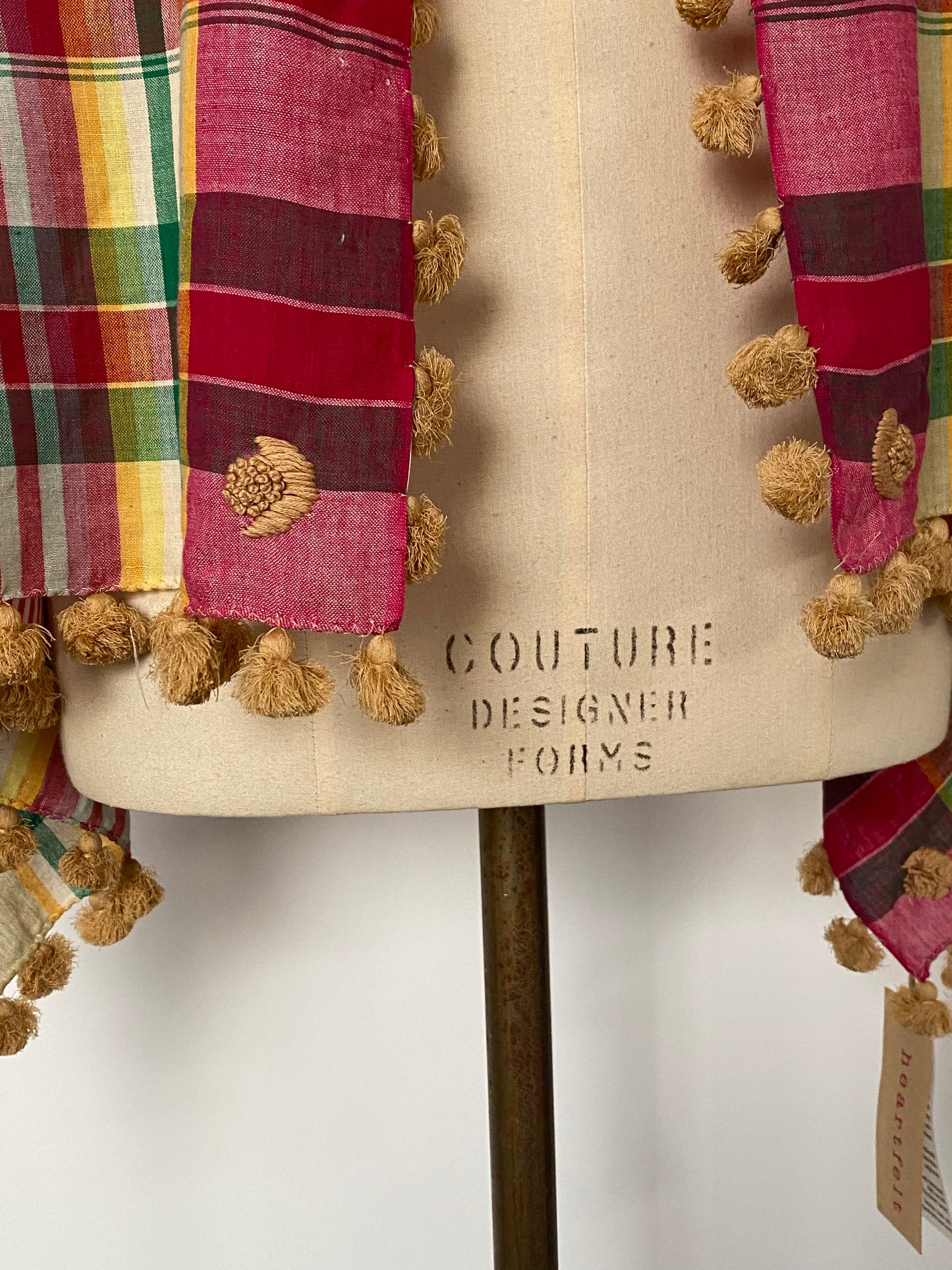 SCARF - COTTON -  MADRAS CHECK